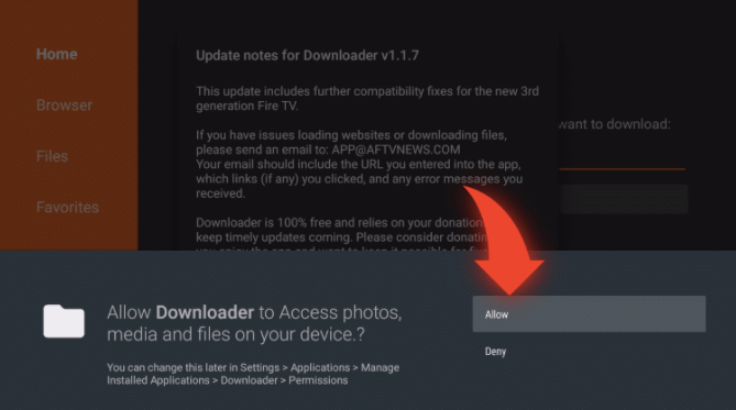 Allow Downloader