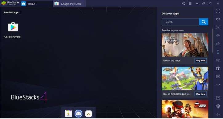 BlueStacks Home Page