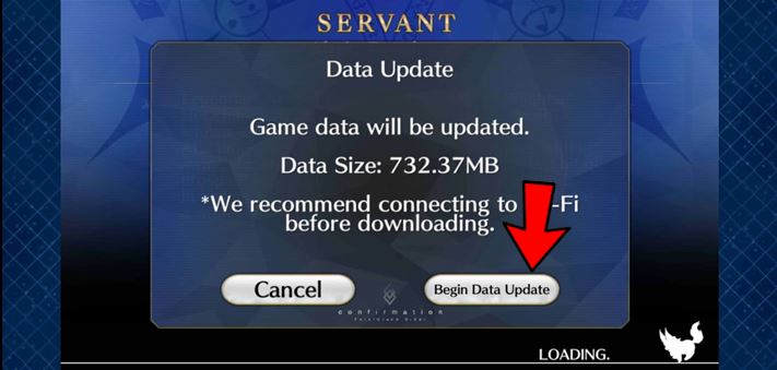 Data update of Fgo