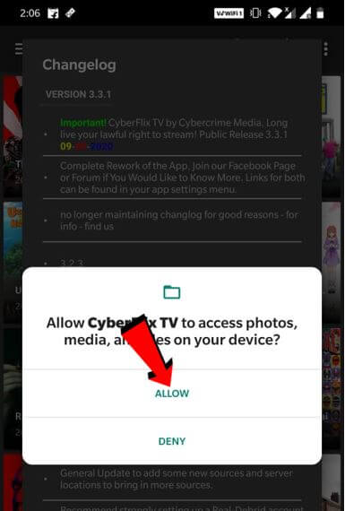 Allow Cyberflix