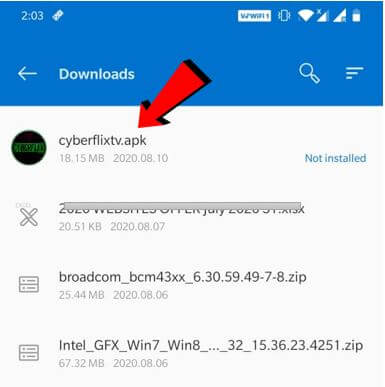 Cyberflix file location