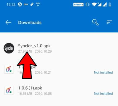 syncler file download location